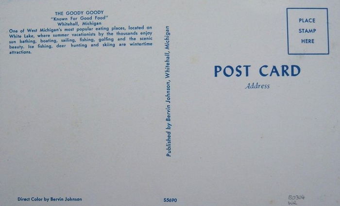 Goody Goody - Vintage Postcard (newer photo)